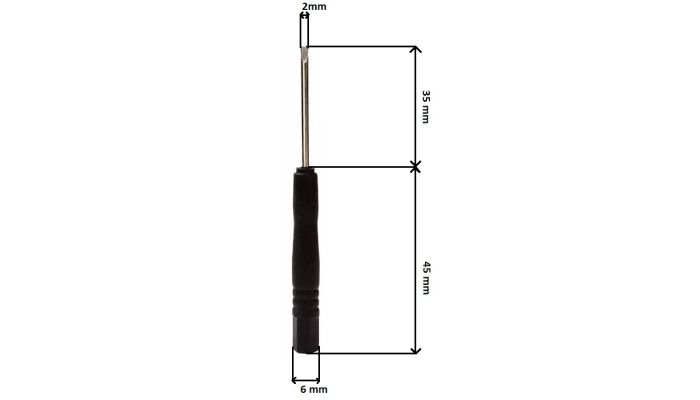 Destornillador plano 2mm