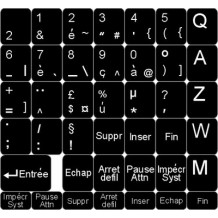Pegatinas para teclado – Francés