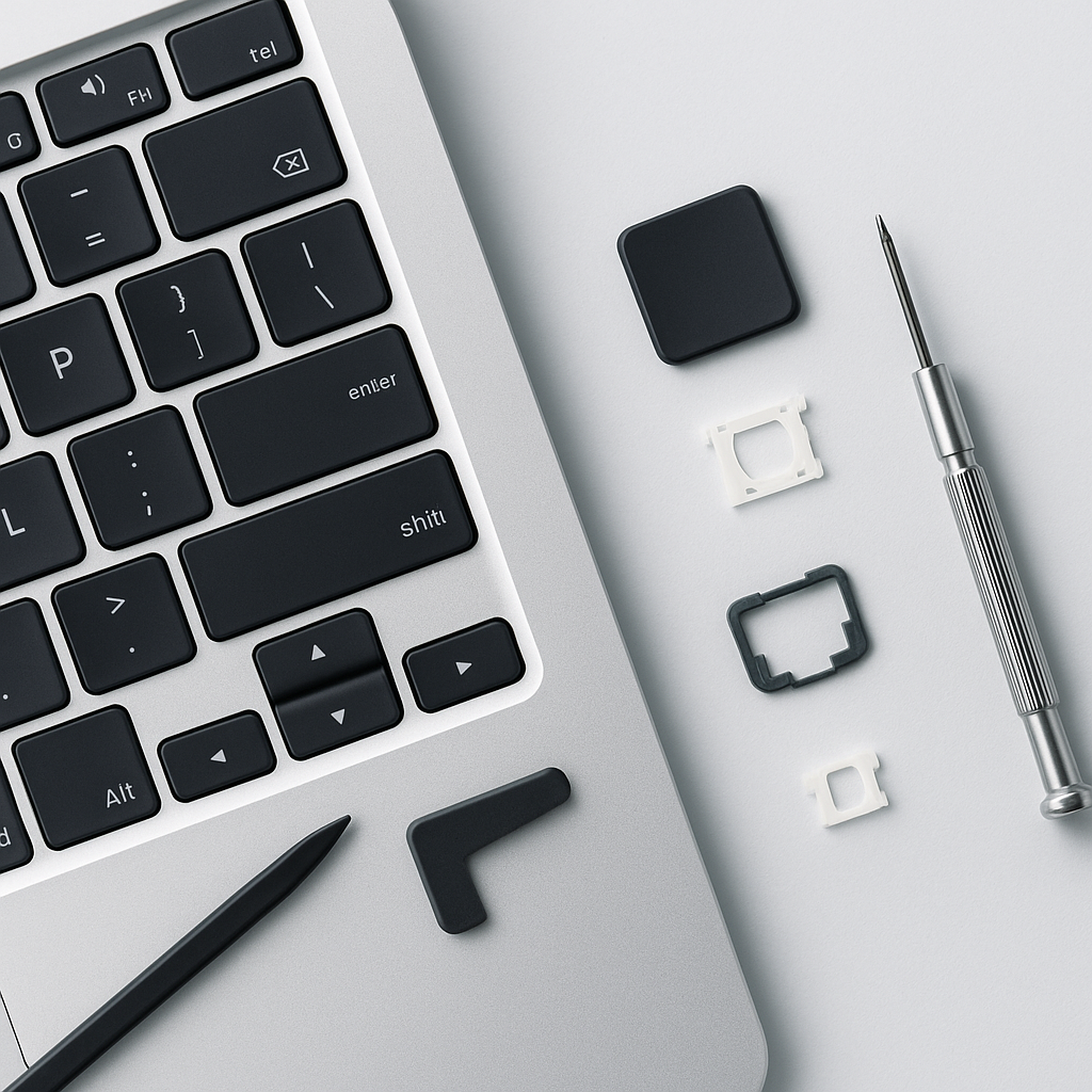 Guía paso a paso para reemplazar una tecla del teclado de un portátil