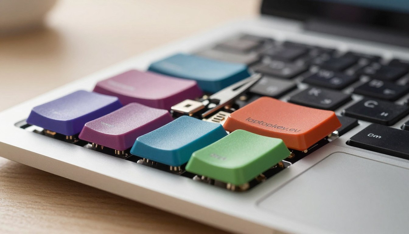 Estructura de la tecla del portátil